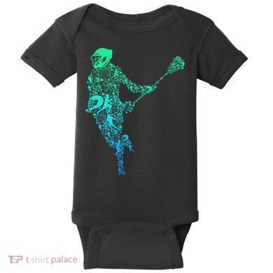 Lacrosse Player Baby Bodysuit