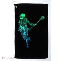 Lacrosse Player Golf Towel thumb 0