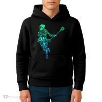 Lacrosse Player Kids Hoodie thumb 4
