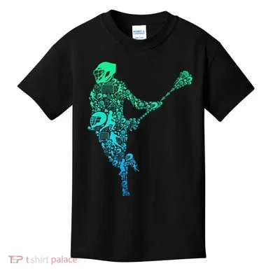 Lacrosse Player Kids T-Shirt