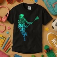 Lacrosse Player Kids T-Shirt thumb 3