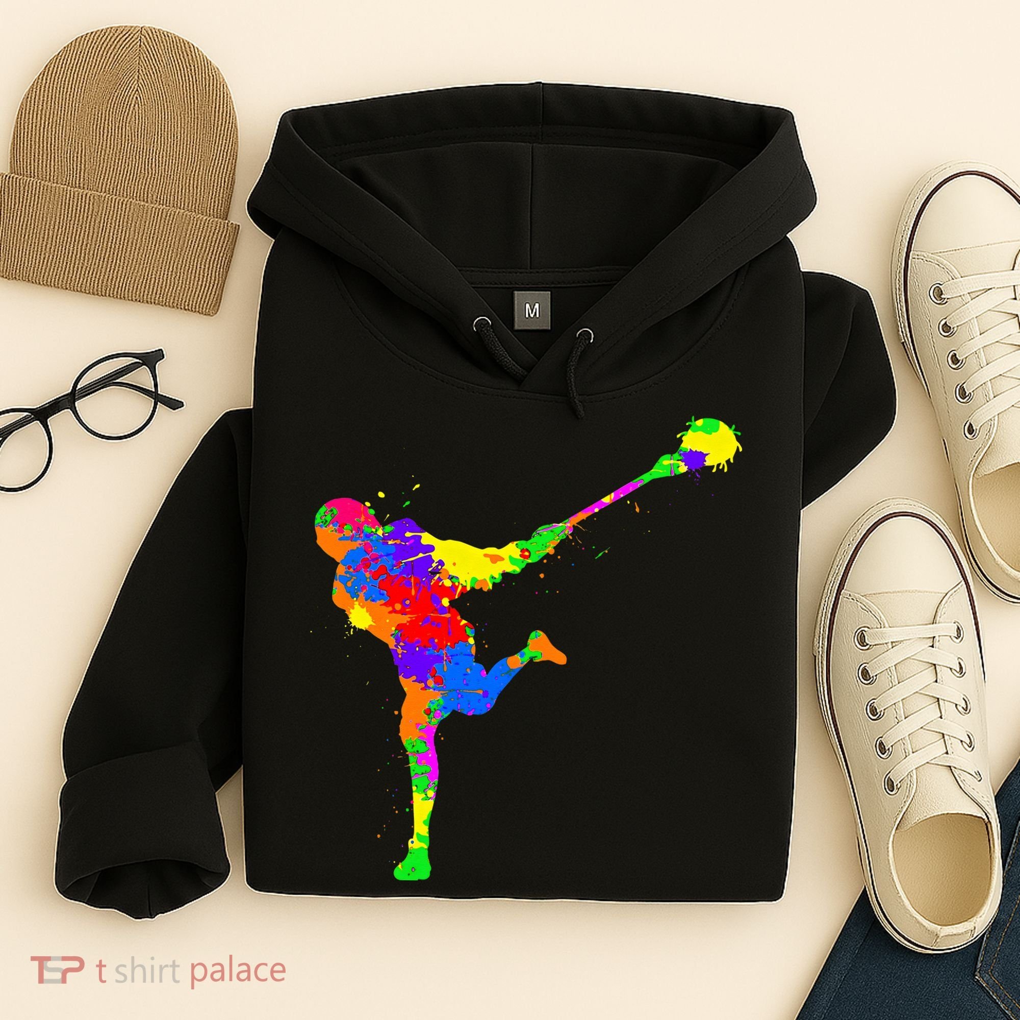 Lacrosse Player Hoodie