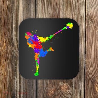 Lacrosse Player Coaster