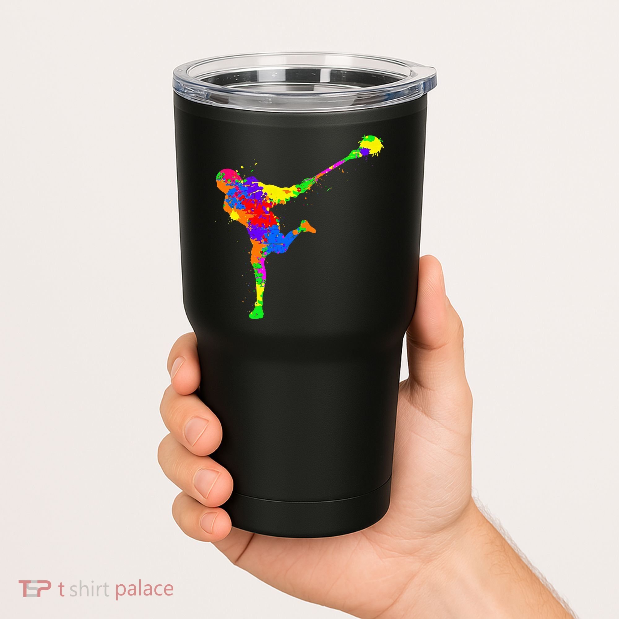 Lacrosse Player Tumbler