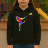 Lacrosse Player Kids Hoodie thumb 3