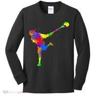 Lacrosse Player Kids Long Sleeve Shirt thumb 0