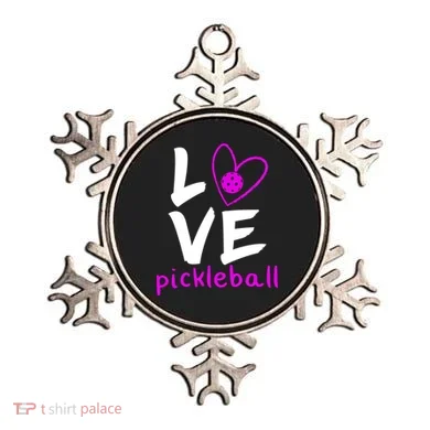 Love Pickleball Ornament