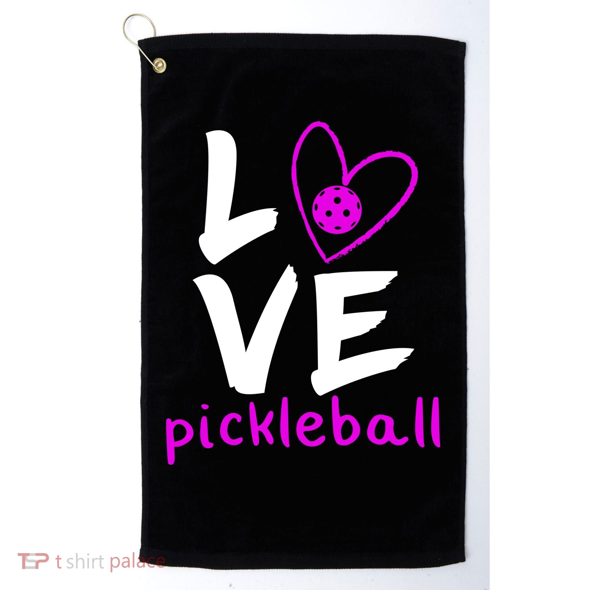Love Pickleball Golf Towel