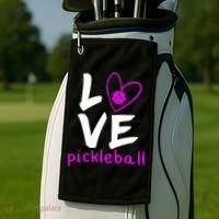 Love Pickleball Golf Towel thumb 2