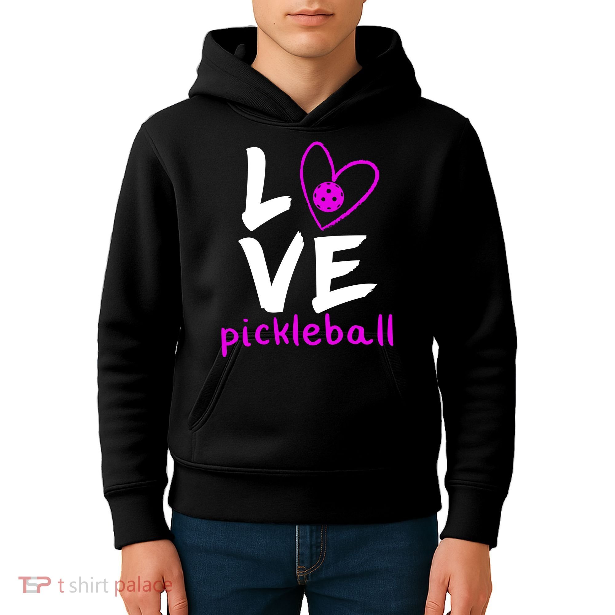 Love Pickleball Kids Hoodie