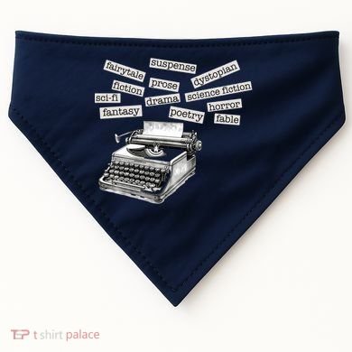Literature Poetry Lover Gift USA-Made Doggie Bandana