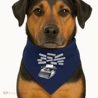 Literature Poetry Lover Gift USA-Made Doggie Bandana thumb 1