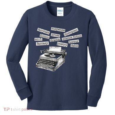 Literature Poetry Lover Gift Kids Long Sleeve Shirt