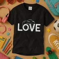 Love Photography Kids T-Shirt thumb 3