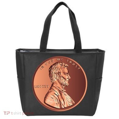 Lincoln Penny Tote Bag