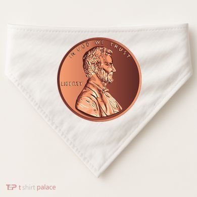 Lincoln Penny USA-Made Doggie Bandana