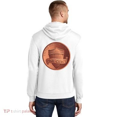 Lincoln Penny Hoodie back