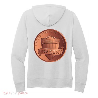 Lincoln Penny Women's Hoodie back