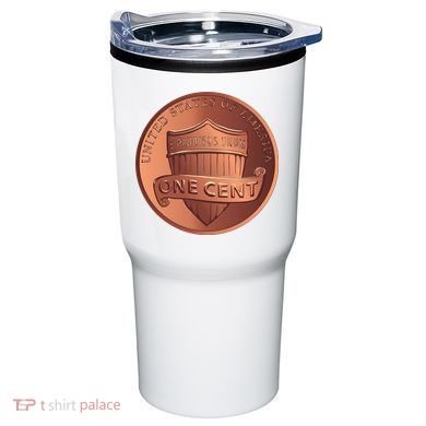 Lincoln Penny Tumbler back