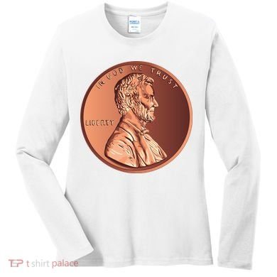 Lincoln Penny Women's Long Sleeve Shirt