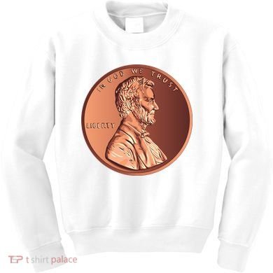 Lincoln Penny Kids Sweatshirt