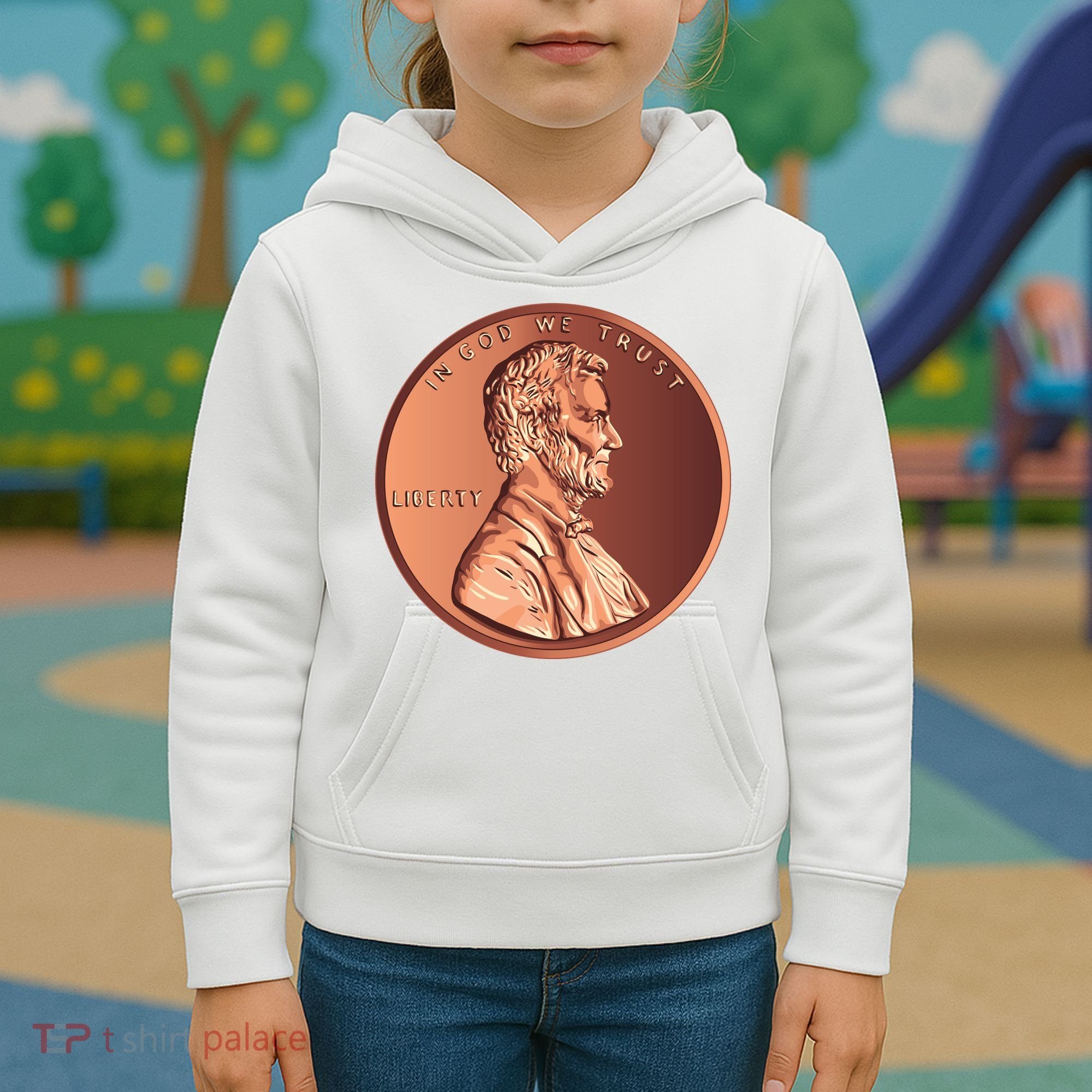Lincoln Penny Kids Hoodie