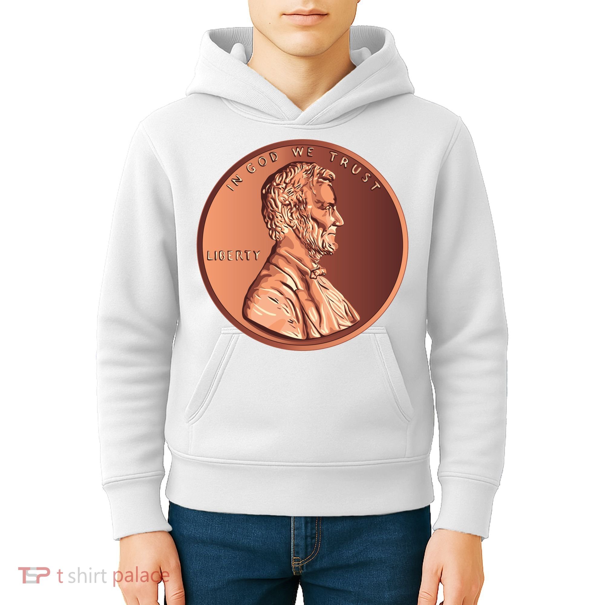 Lincoln Penny Kids Hoodie