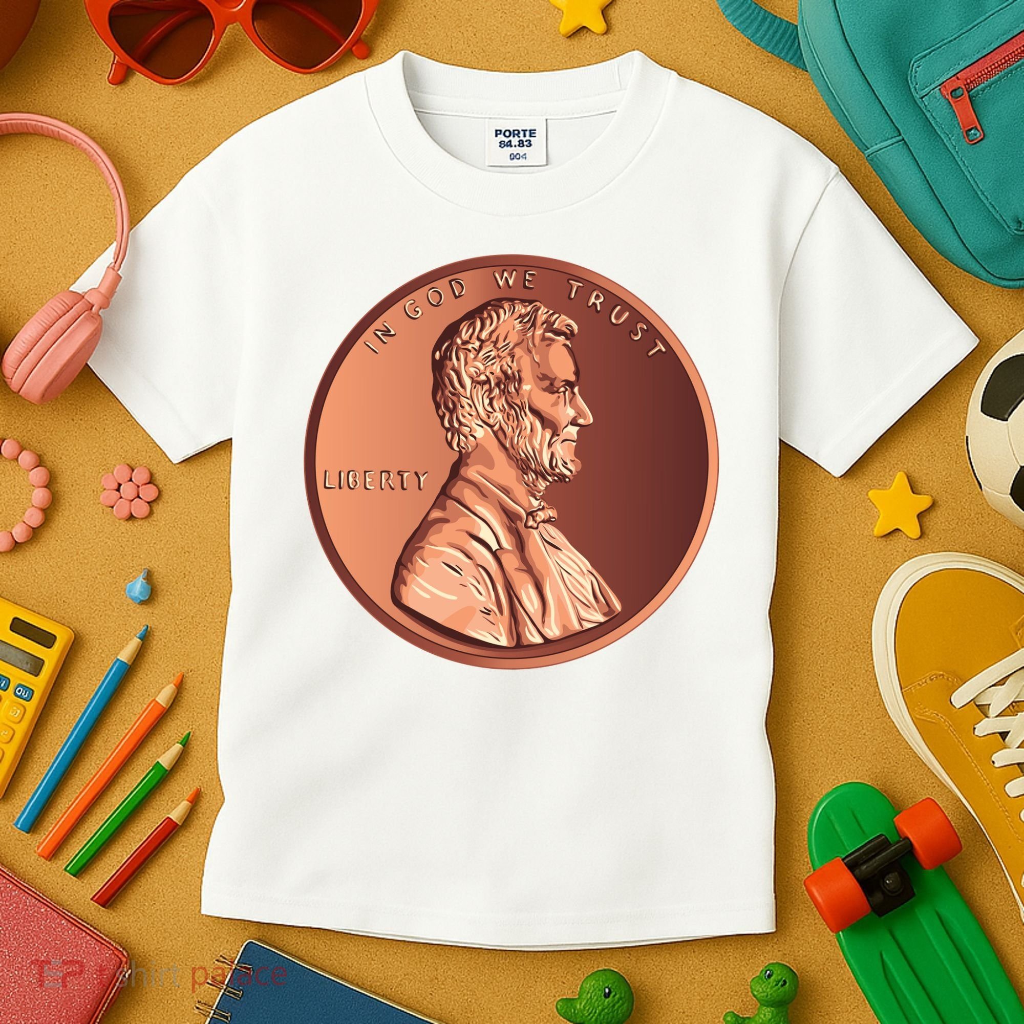 Lincoln Penny Kids T-Shirt