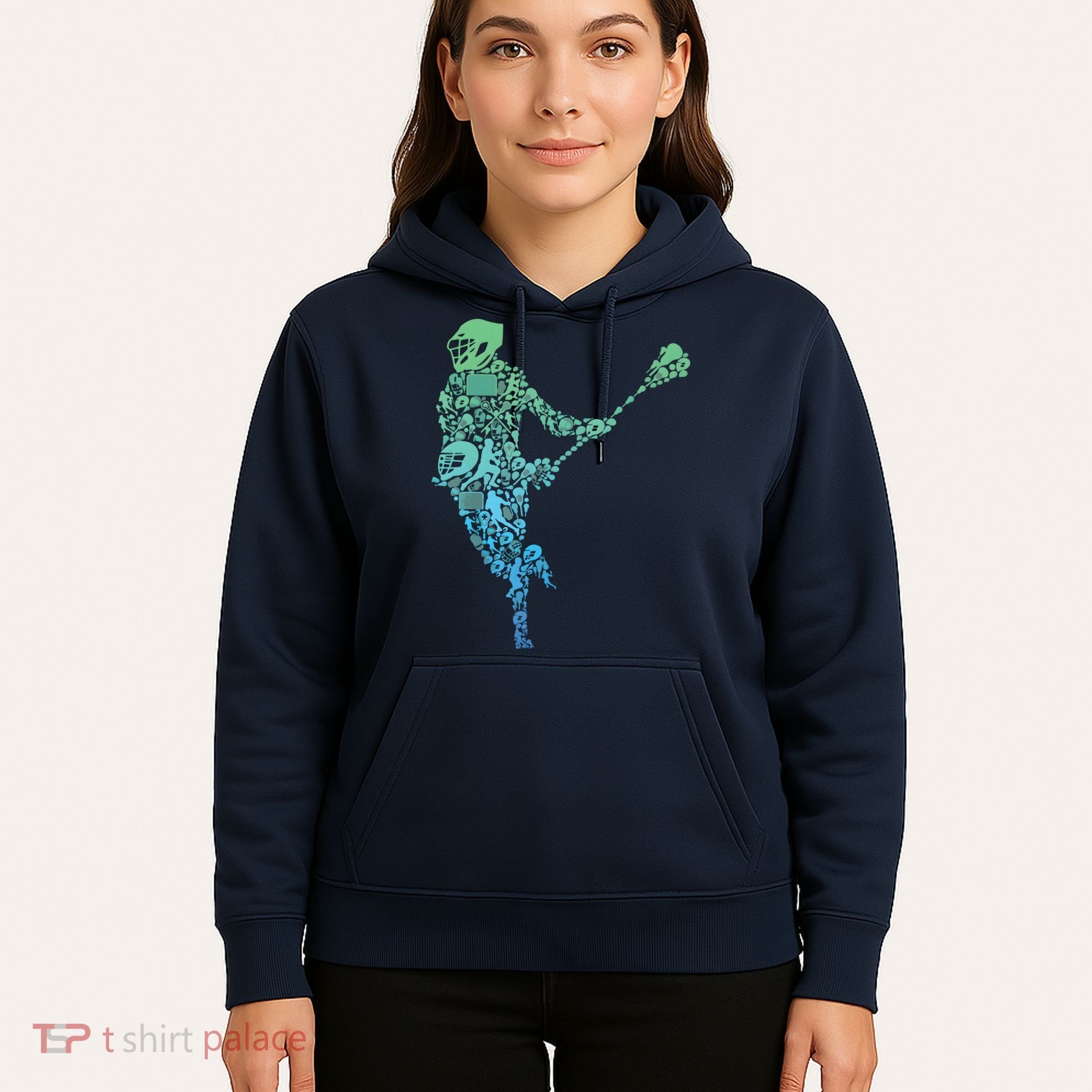 Lacrosse Player Hoodie