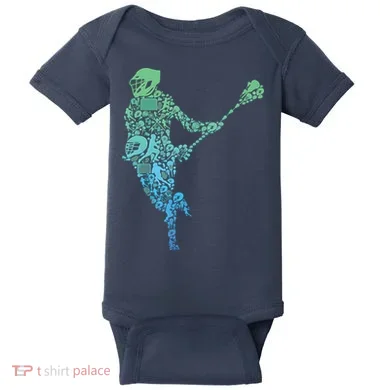 Lacrosse Player Baby Bodysuit