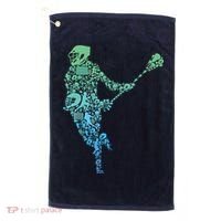 Lacrosse Player Golf Towel thumb 0