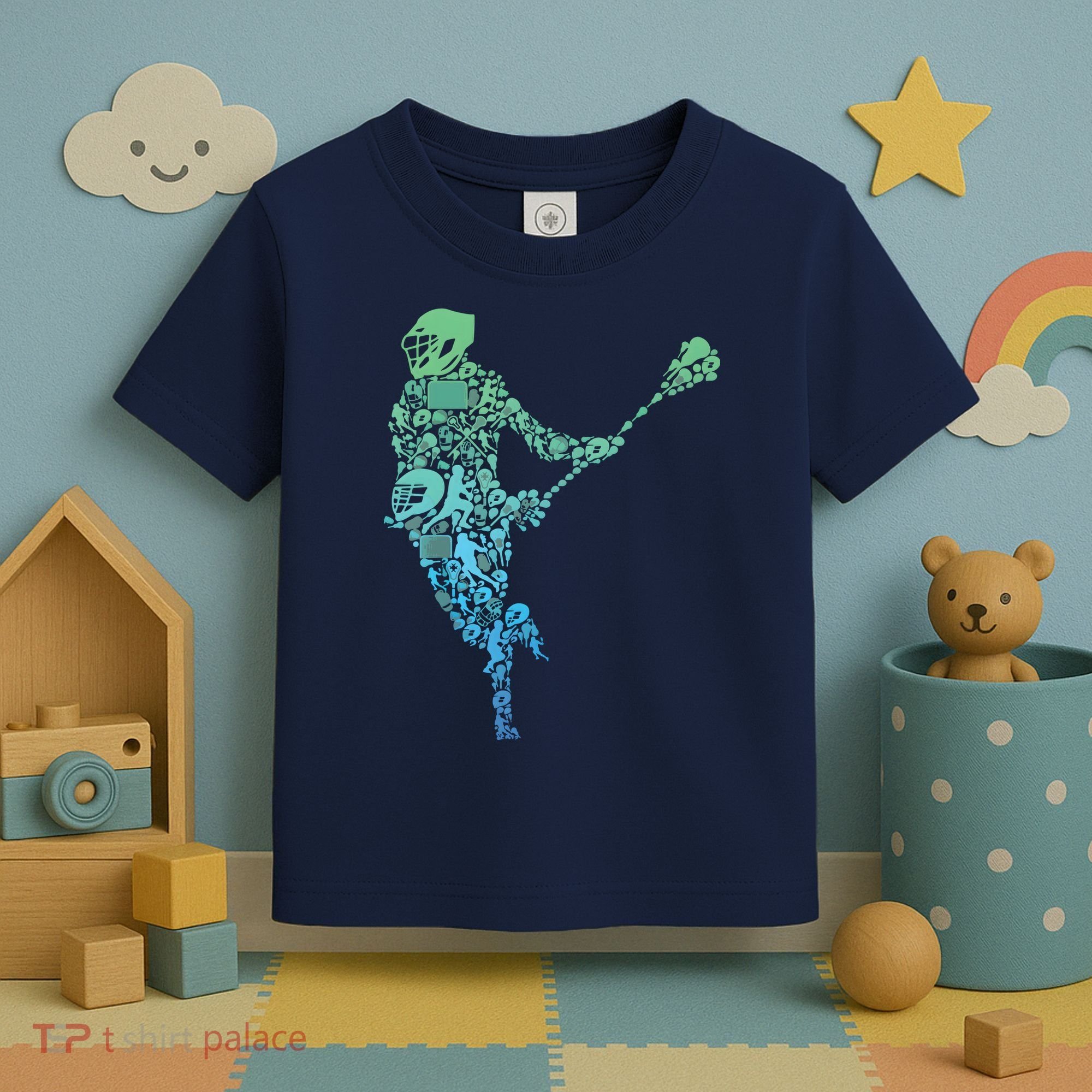 Lacrosse Player Toddler T-Shirt