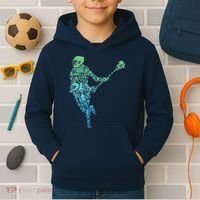 Lacrosse Player Kids Hoodie thumb 2
