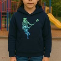 Lacrosse Player Kids Hoodie thumb 3