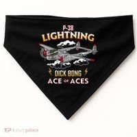Lockheed P38 Lightning USA-Made Doggie Bandana thumb 0