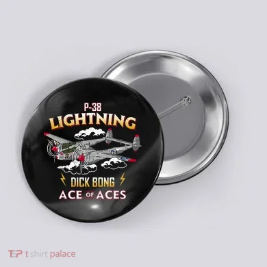 Lockheed P38 Lightning Button