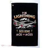 Lockheed P38 Lightning Golf Towel thumb 0