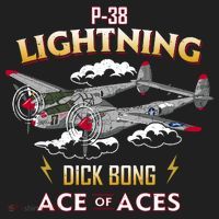 Lockheed P38 Lightning Golf Towel thumb 3
