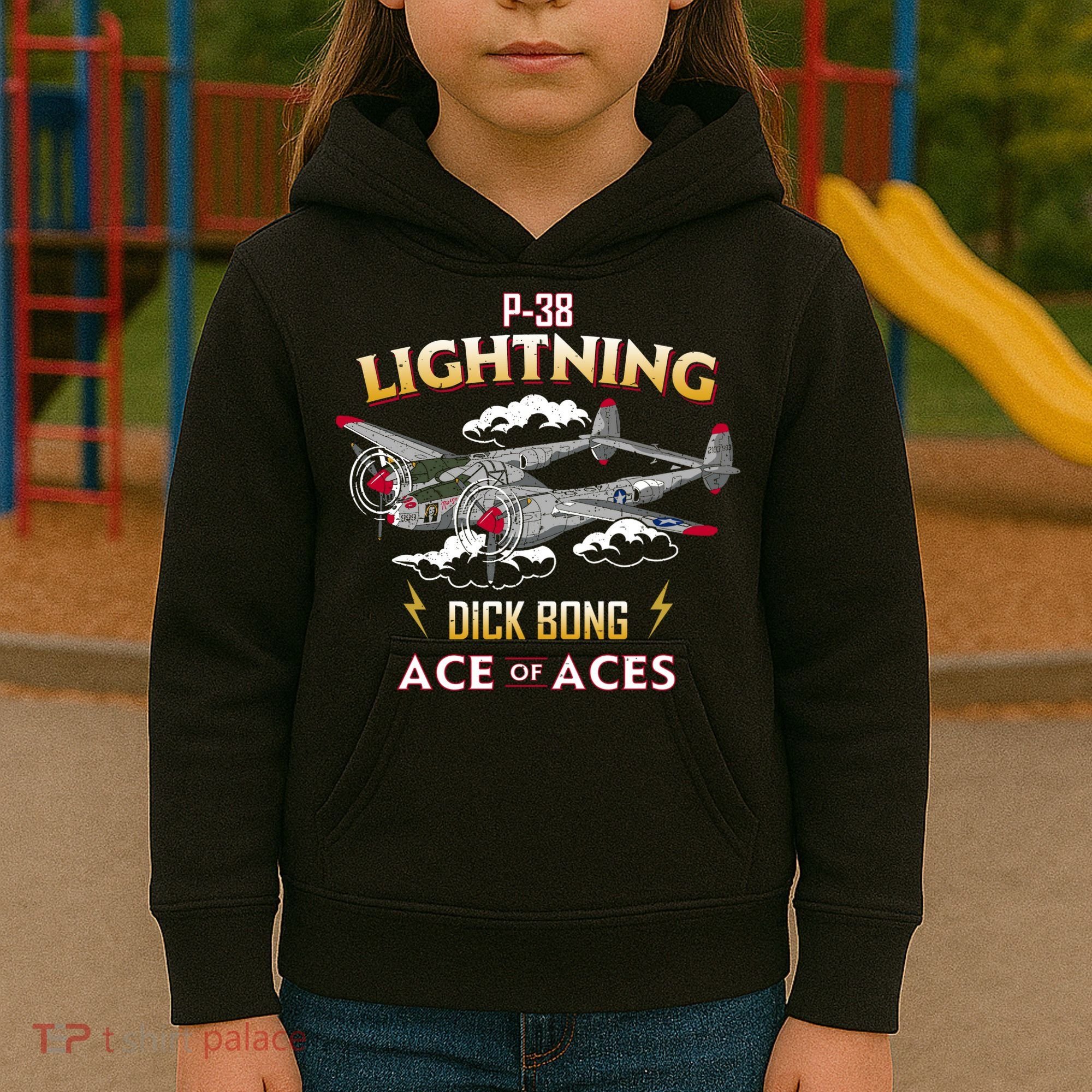 Lockheed P38 Lightning Kids Hoodie