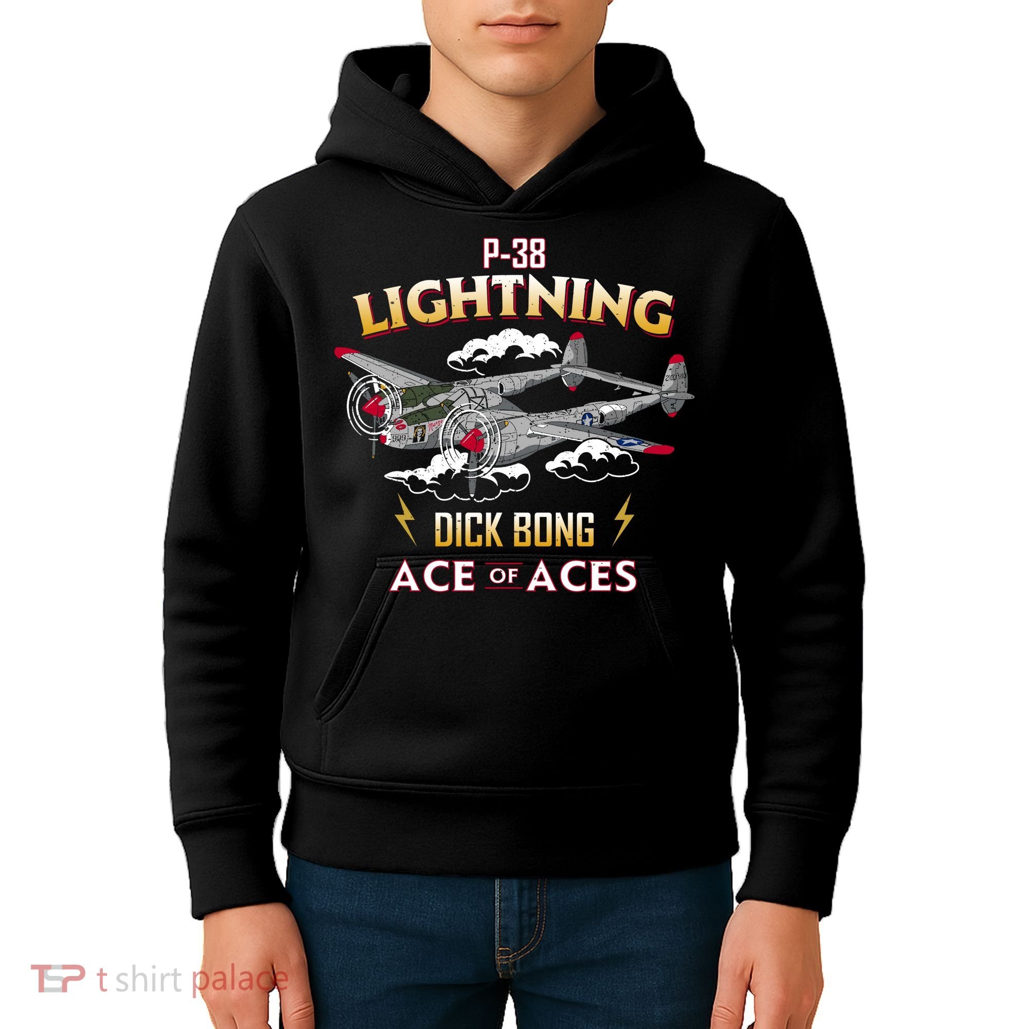 Lockheed P38 Lightning Kids Hoodie