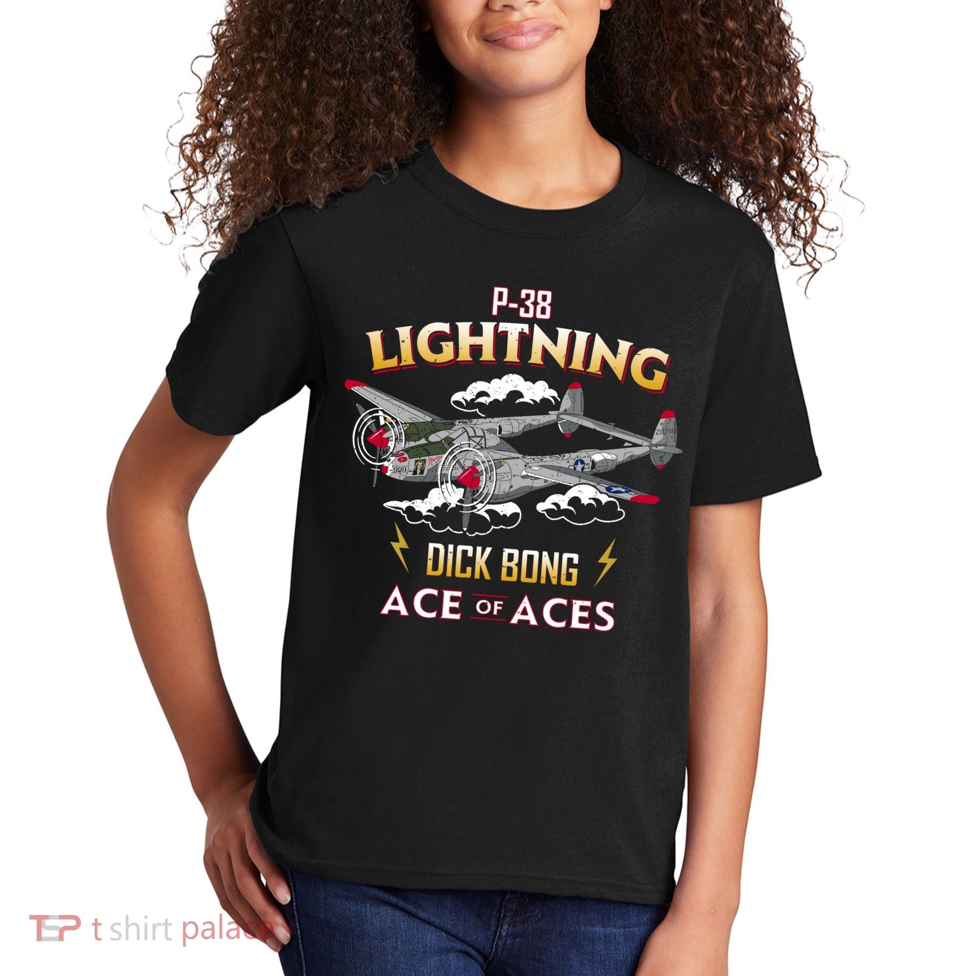 Lockheed P38 Lightning Kids T-Shirt