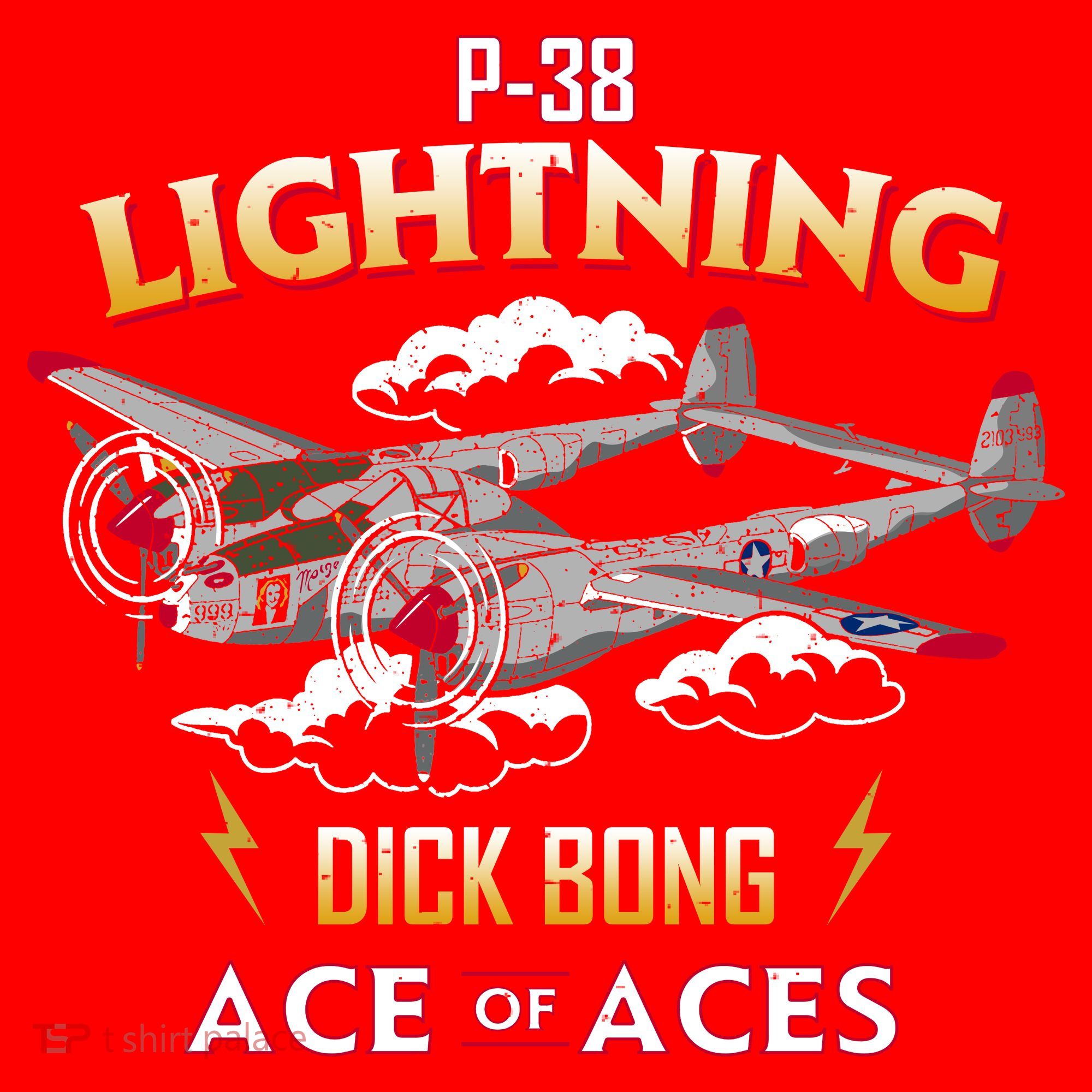Lockheed P38 Lightning Santa Hat