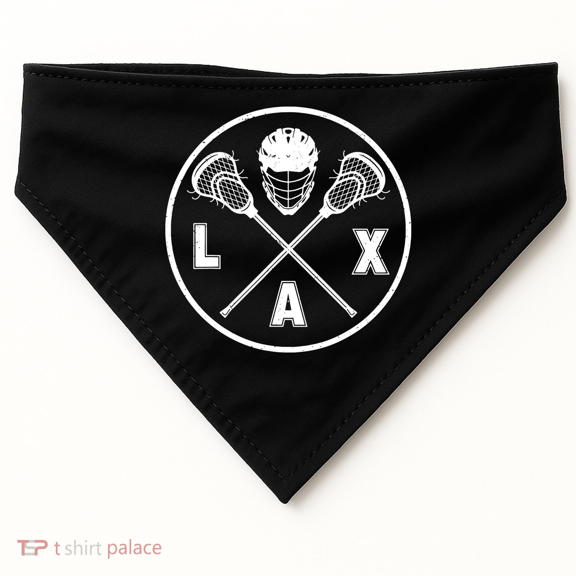 LAX Player Lacrosse Lacrosse Logo Lacrosse Lovers USA-Made Doggie Bandana