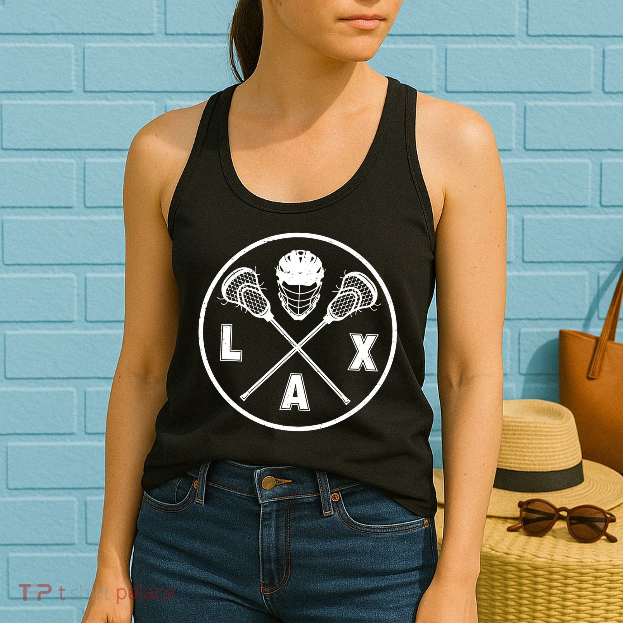LAX Player Lacrosse Lacrosse Logo Lacrosse Lovers Women's Tank Top