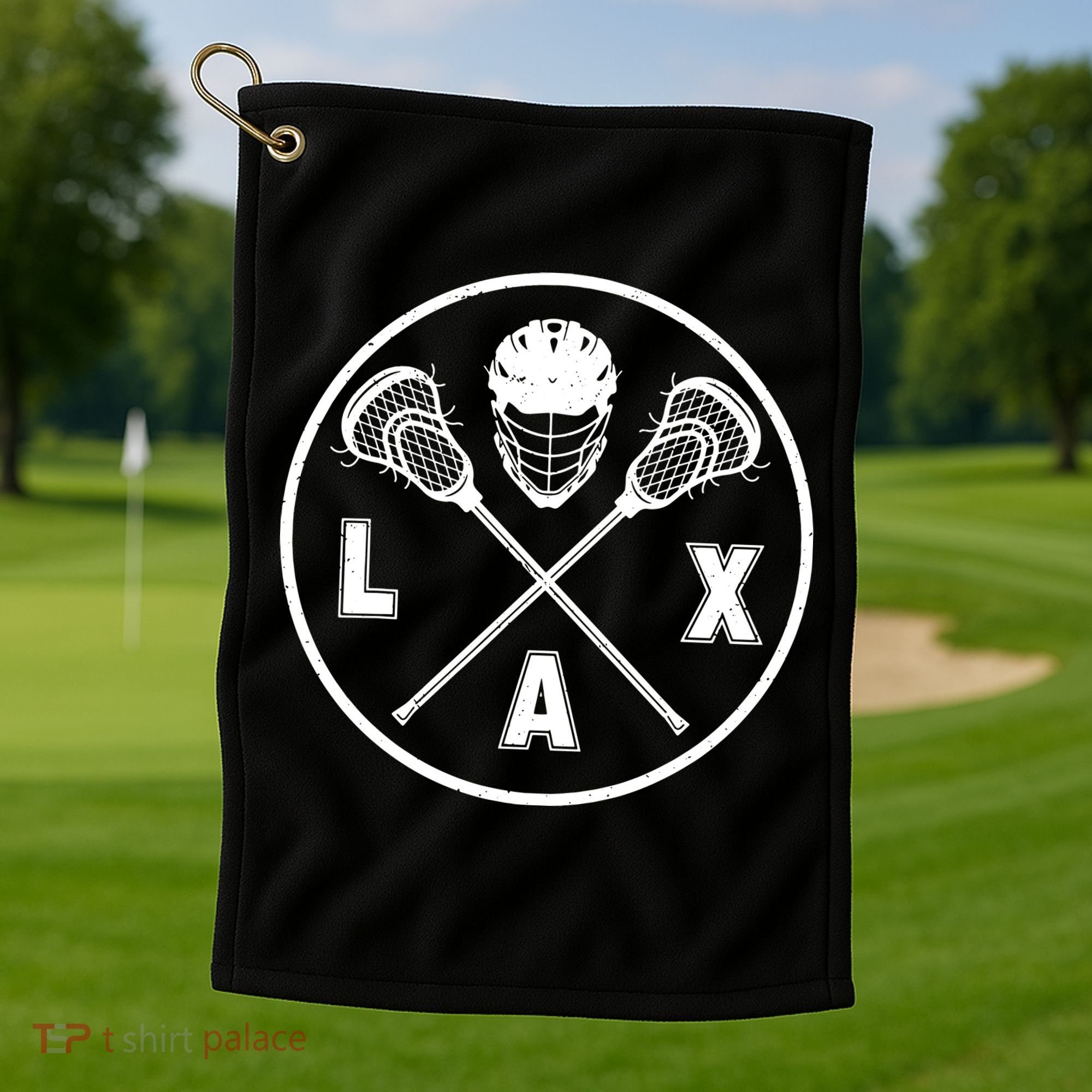 LAX Player Lacrosse Lacrosse Logo Lacrosse Lovers Golf Towel