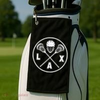 LAX Player Lacrosse Lacrosse Logo Lacrosse Lovers Golf Towel thumb 2