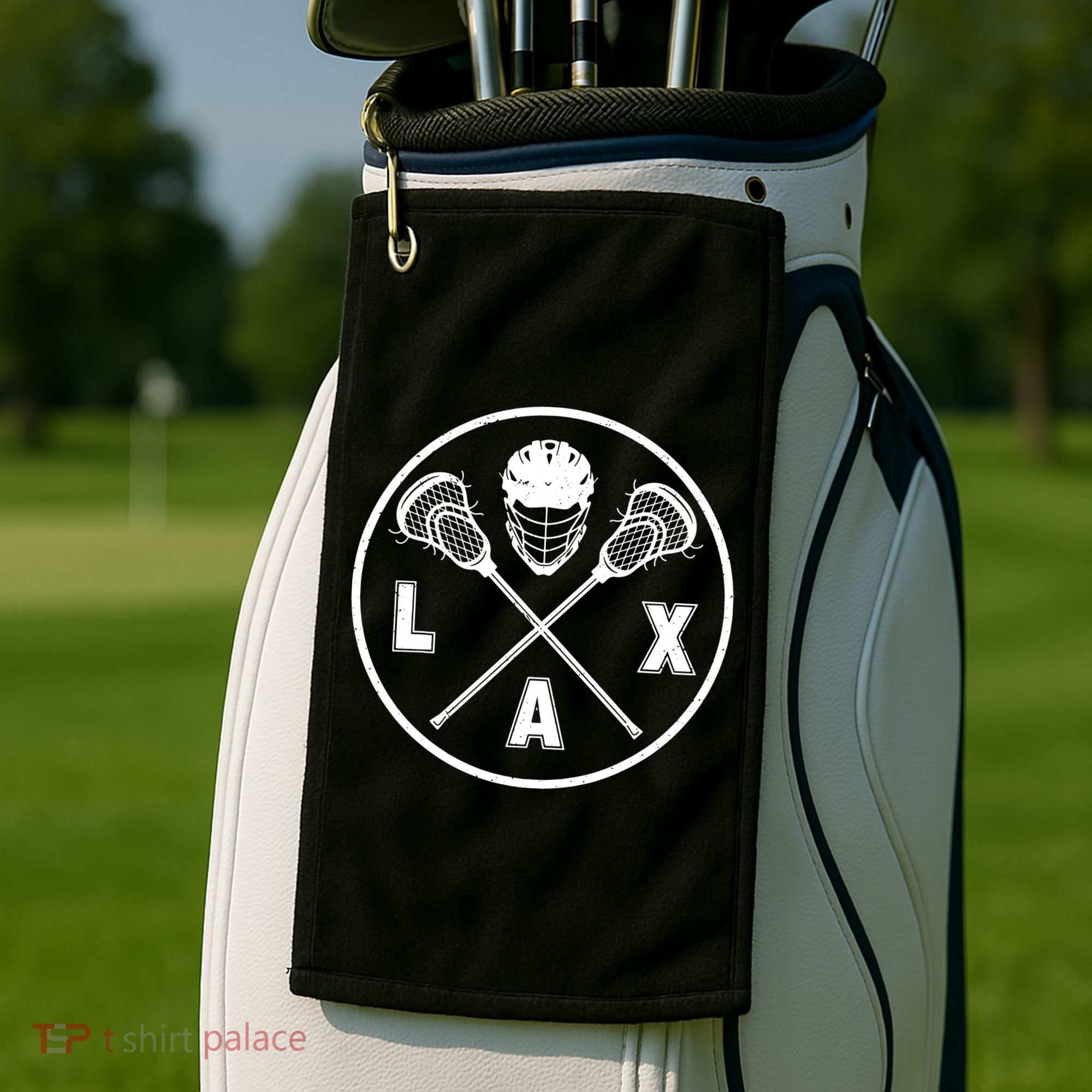 LAX Player Lacrosse Lacrosse Logo Lacrosse Lovers Golf Towel
