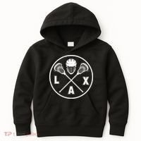 LAX Player Lacrosse Lacrosse Logo Lacrosse Lovers Kids Hoodie thumb 0