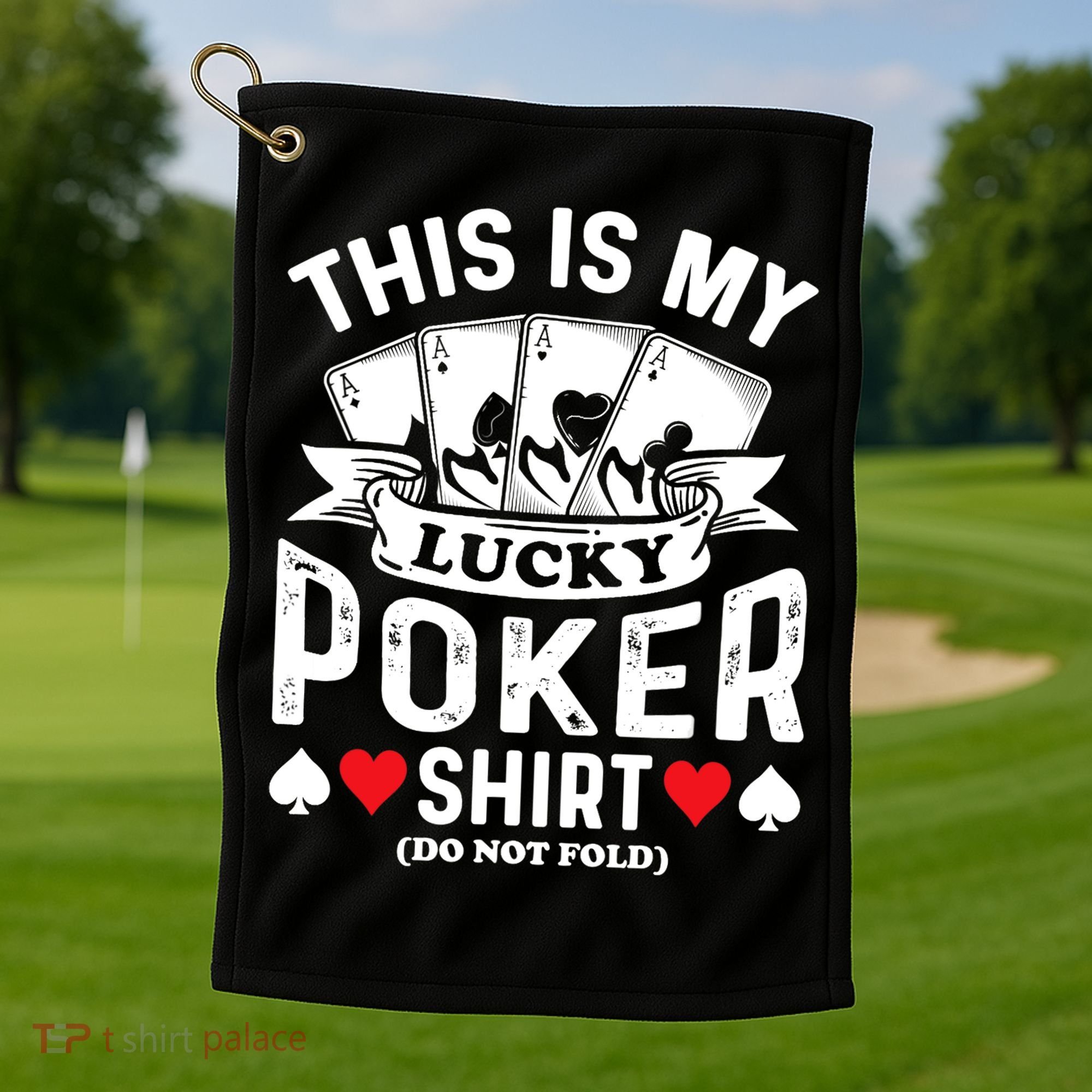 Lucky Poker Golf Towel