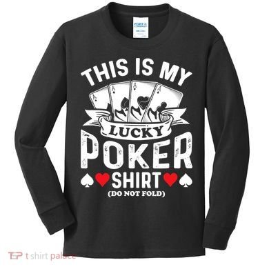 Lucky Poker Kids Long Sleeve Shirt